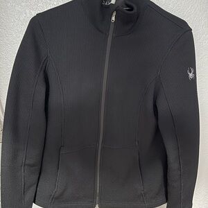 Spyder Women's Black Textured Ski Jacket